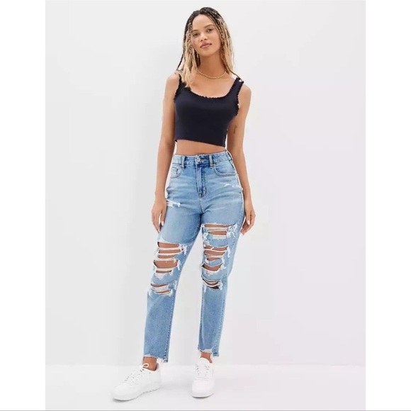 American Eagle Outfitters Denim - AMERICAN EAGLE Curvy Mom Jeans
